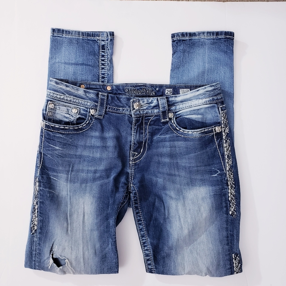 💛Miss Me Distressed Destroyed Skinny Jeans